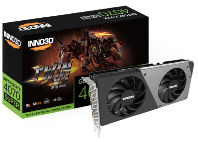 Inno3D GeForce RTX 4070 SUPER Twin X2 12 GB GDDR6X, HDMI/3xDP