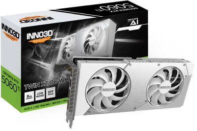 Inno3D GeForce RTX 5060 Ti Twin X2 OC White 8 GB GDDR7, HDMI/3xDP