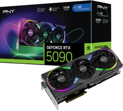 PNY GeForce RTX 5090 Verto ARGB OC Triple Fan 32 GB GDDR7, HDMI/3xDP#1