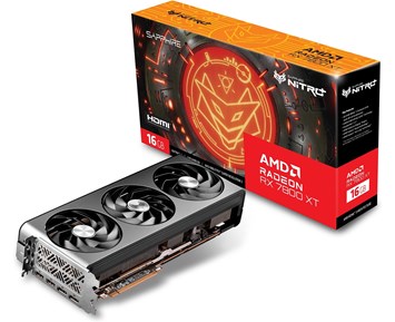 Sapphire Radeon RX 7800 XT Gaming OC NITRO+ 16 GB GDDR6, 2xHDMI/2xDP, ARGB