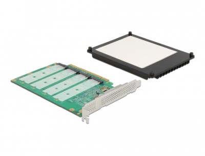 DeLOCK PCI Express x16 Card to 4xM.2, Bifurcation Required#4
