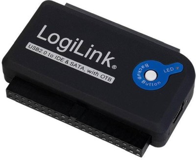 Logilink Adapter USB 2.0 till SATA/IDE 2.5"/3.5", inkl. strömadapter