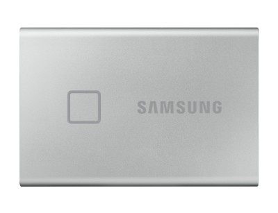 1 TB Samsung Portable SSD T7 Touch, USB-C 3.2 Gen.2 - Silver