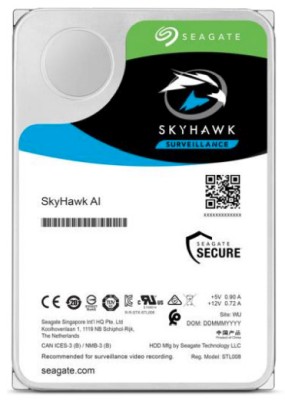18 TB Seagate Skyhawk AI, 7200 rpm, 256 MB cache, SATA3, Surveillance