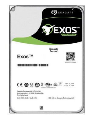 14 TB Seagate Exos X16, 7200 rpm, 256 MB cache, 512e/4kn, SAS 12Gb/s