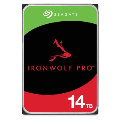 14 TB Seagate Ironwolf PRO, 7200 rpm, 256 MB cache, SATA3, NAS drive 24/7-drift