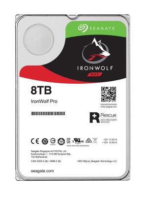 8 TB Seagate IronWolf, 7200 rpm, 256 MB cache, SATA3, NAS drive 24/7-drift