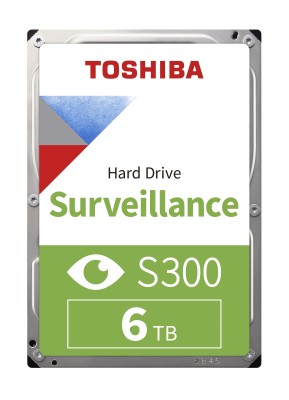 6 TB Toshiba S300 Pro, 7200 rpm, 256 MB cache, SATA3, Surveillance