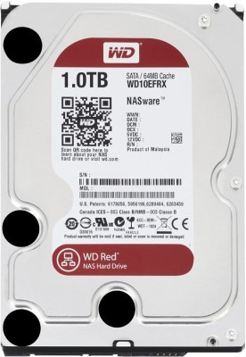 1 TB WD Red, IntelliPower, 64 MB cache, SATA3, optimerad för NAS med 24/7 drift