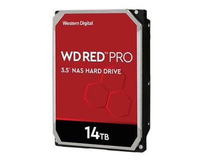 14 TB WD Red Pro, 7200 rpm, 512 MB cache SATA3, optimerad för NAS med 24/7 drift