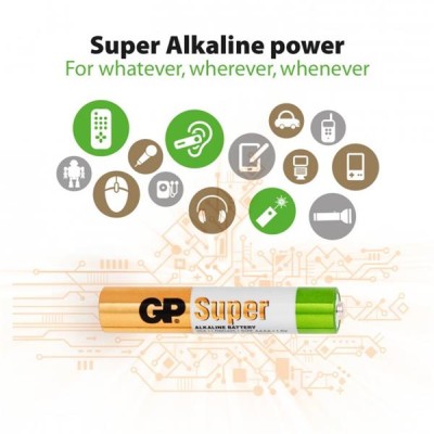 Batteri GP Super Alkaline AAAA, LR61, 2-pack#2