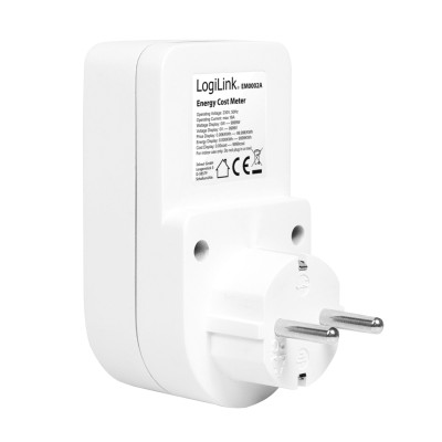 LogiLink Energimätare med kostnadsberäkning vit#3