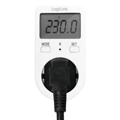 LogiLink Energimätare med kostnadsberäkning vit#4