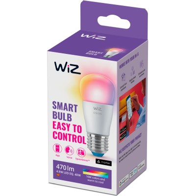 WiZ WiFi Smart LED E27 P45 40W 470lm Färg#3