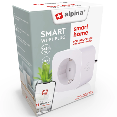 Alpina WiFi Smart Plug 3680W med Energimätning#3