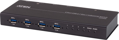 Tillbehörsswitch Aten 4-Port USB 3.1 Gen1 Industrial Switch