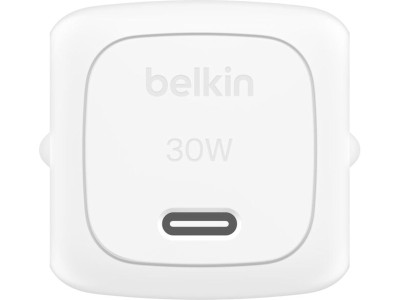 Belkin BoostCharge 30W USB-C-laddare (vit) snabbladdning, PD 3.1-kompatibel, tillverkad av återvunnen plast#3