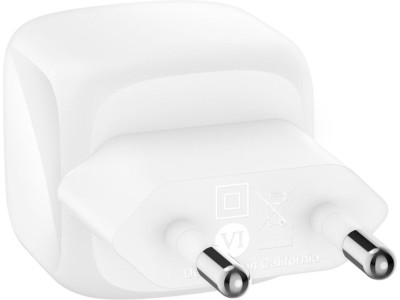 Belkin BoostCharge 30W USB-C-laddare (vit) snabbladdning, PD 3.1-kompatibel, tillverkad av återvunnen plast#5