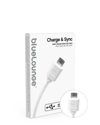 BlueLounge Charge & Sync 0,2m USB-A till Micro USB