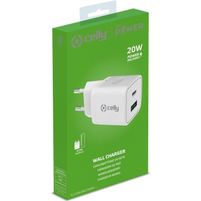 Celly TC 2 USB-A/USB-C 20W White#4
