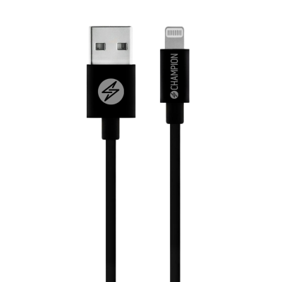 Champion USB-A till Lightning Kabel 1m Svart