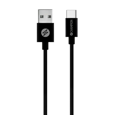 Champion USB-A till USB-C Kabel 1m Svart