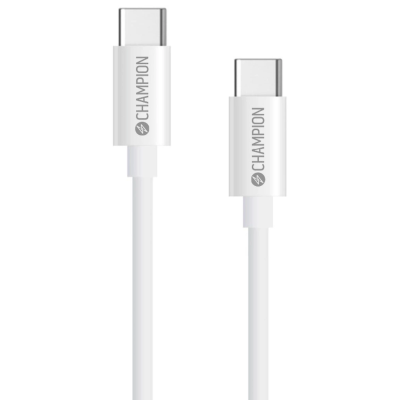 Champion USB-C Kabel 60W 2m Vit