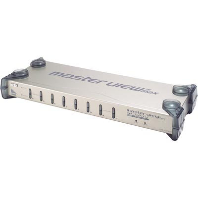 Systemswitch Aten CS-1758 8-vägs, USB+PS/2, 19" rackmonterad