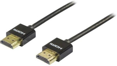 HDMI-kabel Deltaco Super Slim, 4K@60Hz, 2 meter - Svart