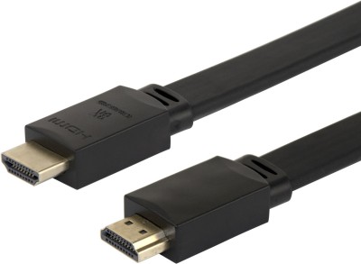 HDMI-kabel Deltaco HDMI 2.1, flat, 8K@60Hz, 1 meter - Svart