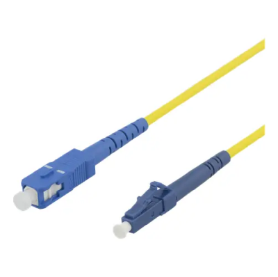 Deltaco OS1/2 Fiber cable, LC - SC, 9/125, singlemode, LSZH, 1m