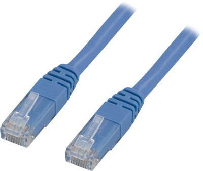 Nätverkskabel oskärmad Cat.6, RJ45, 0,3 meter - Blå