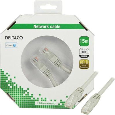 Deltaco Nätverkskabel UTP cat.6 15m