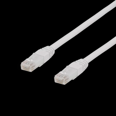 Deltaco U/UTP Cat6a patch cable, 15m, 500MHz, LSZH, white