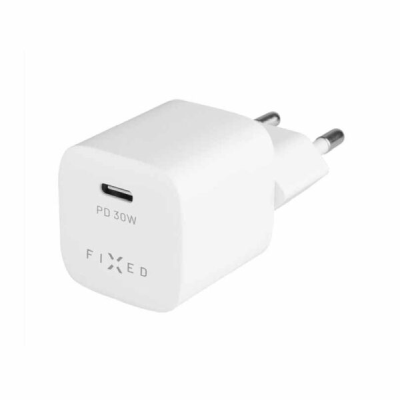 Miniladdare USB-C PD 30W + USB-C/C Kabel Vit#3