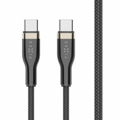 METAL serie 100W USB-C/C flätad kabel 2m Svart#3