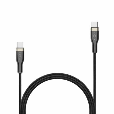 METAL serie 100W USB-C/C flätad kabel 2m Svart#4