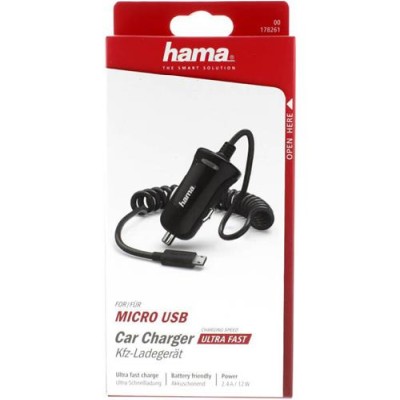 Hama Car Charger micro USB 12V för Smartphone/Tablet - vit#2