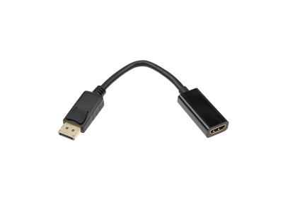 iiglo Displayport male to HDMI female adapter svart Kabeladapter, Displayport hane till HDMI hona, envägs, PVC, AV, 5cm#1