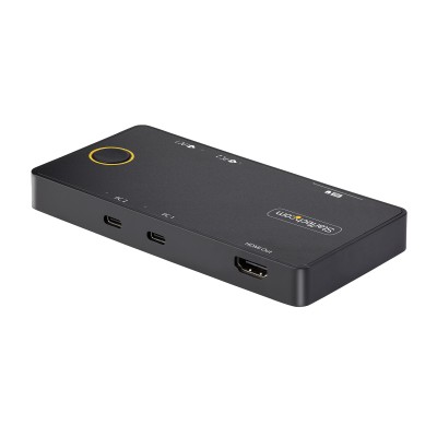 Systemswitch Startech.com C2-H46-UC2-PD-KVM, 2-vägs KVM med USB-C, HDMI 4K@60Hz, 2xUSB-A, USB-C 100W PD#2