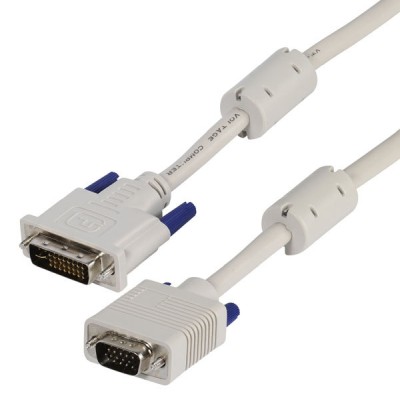 Vivanco DVI-I hane - VGA 15pin hane 1,8m