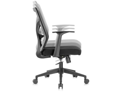 Ergonomisk kontorsstol med hög rygg Kontorsstol, andningsaktivt nättyg, svart#4