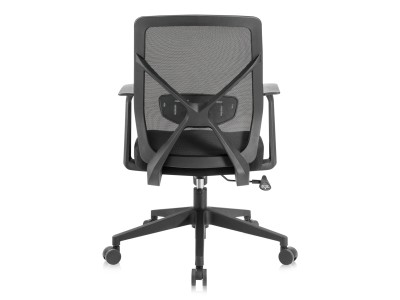 Ergonomisk kontorsstol med hög rygg Kontorsstol, andningsaktivt nättyg, svart#5