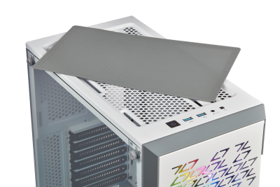 Corsair iCue 220T RGB White Tempered Glass, ATX - Vit#6