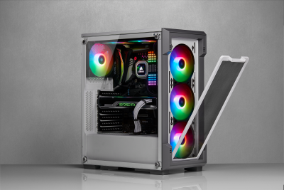 Corsair iCue 220T RGB White Tempered Glass, ATX - Vit#8