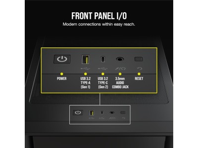 Corsair iCUE 4000D RGB Airflow, ATX - Svart#6