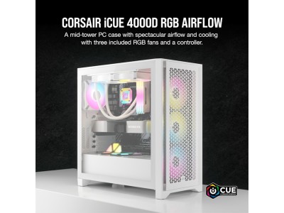 Corsair iCUE 4000D RGB Airflow, ATX - Vit#2