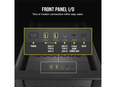 Corsair iCUE 5000D RGB Airflow, ATX - Svart#6