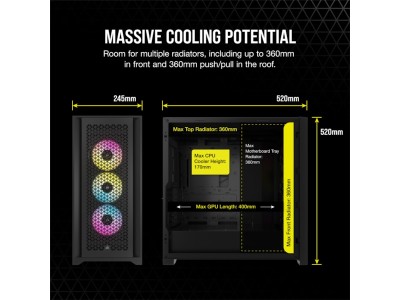 Corsair iCUE 5000D RGB Airflow, ATX - Svart#7
