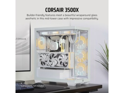 Corsair 3500X Mid-Tower PC Case, ATX, TG - Vit#4